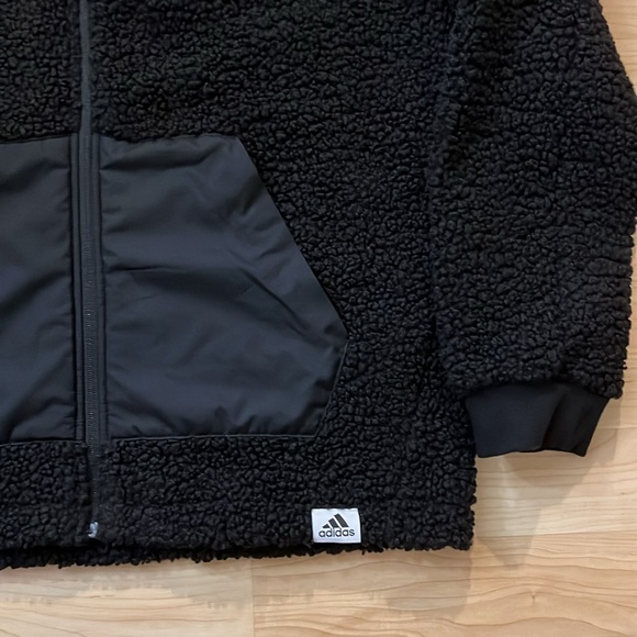 adidas Sherpa Hoodie Full Zip Large - Picture 5 of 10